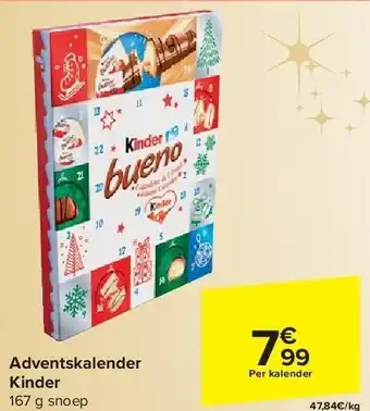 Carrefour Adventskalender kinder aanbieding