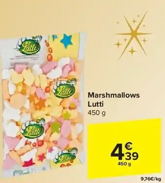 Carrefour Marshmallows lutti aanbieding
