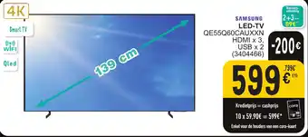 Cora SAMSUNG LED-TV QE55Q60CAUXXN HDMI x 3, aanbieding