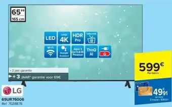 Carrefour Lg uhd 4k led tv aanbieding