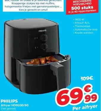 Carrefour Philips Aifryer HD9200/90 aanbieding