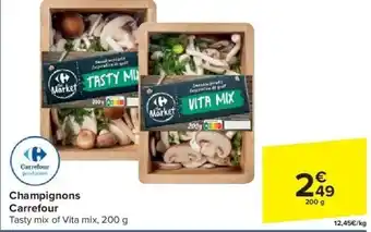 Carrefour Champignons carrefour 200g aanbieding