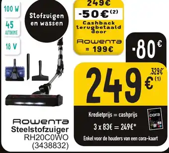 Cora Rowenta Steelstofzuiger RH20COWO aanbieding