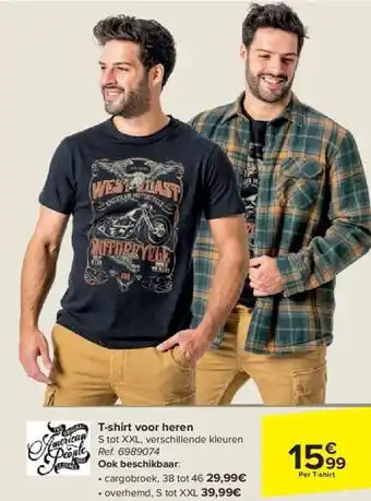 Carrefour American People T-shirt voor heren aanbieding