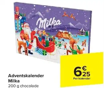 Carrefour Milka Adventskalender aanbieding