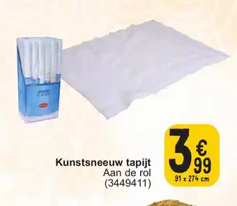 Cora Kunstsneeuw tapijt Aan de rol 91 x 274cm aanbieding