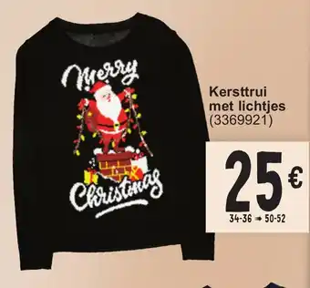 Kersttrui met lichtjes