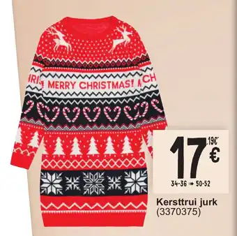 Cora Kersttrui jurk aanbieding