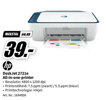 hp DeskJet 2721e All-in-one-printer
