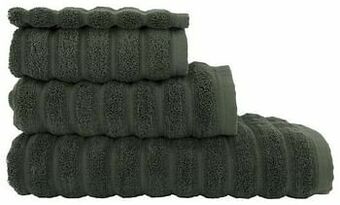 HEMA HEMA Handdoeken - Hotel Extra Zwaar - Structuur Groen (groen) aanbieding