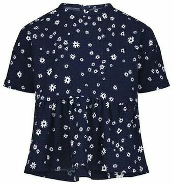 HEMA HEMA Kindertop Bloem Donkerblauw (donkerblauw) aanbieding