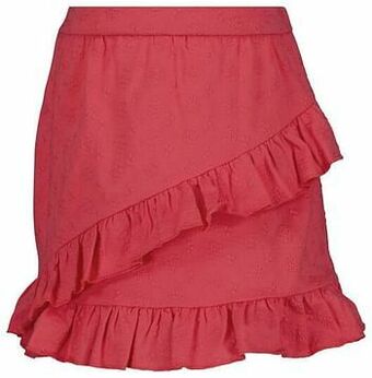 HEMA Kinderrok Overslag Broderie Koraal (koraal)