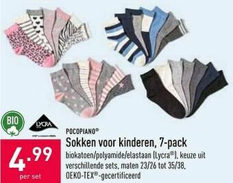 ALDI Sokken voor kinderen aanbieding