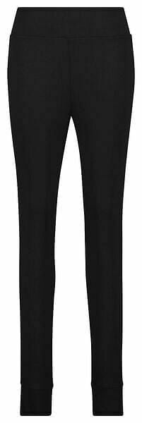 HEMA Dames Legging Viscose Fleece Zwart (zwart)
