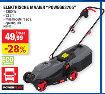 Hubo Elektrische Maaier POWEG63705 aanbieding