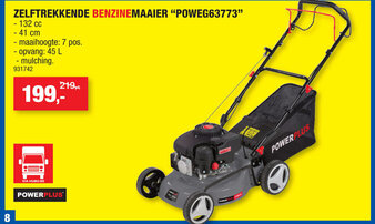 Hubo Zelftrekkende Benzinemaaier POWEG63773 aanbieding