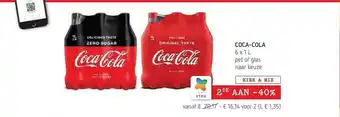Spar Colruyt Coca-cola 6x1 liter aanbieding