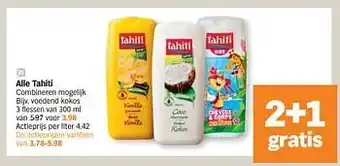 Albert Heijn Tahiti douchegel voedend kokos aanbieding