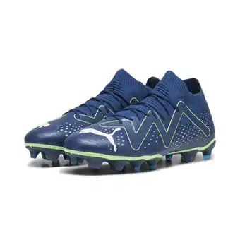 Decathlon Future match fg/ag voetbalschoenen voor heren puma persian blue white pro green aanbieding