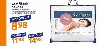 Action Comfibeds dekbed 140 x 200 cm aanbieding