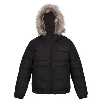 Decathlon Parka met imitatiebont voor kinderen (ahorn) aanbieding