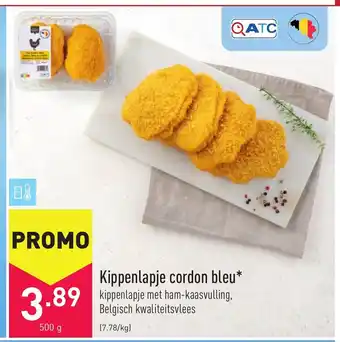 ALDI Kippenlapje Cordon Bleu 500g aanbieding