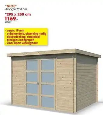 Hubo Nice 295x250 cm aanbieding
