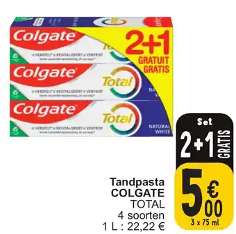 Cora Colgate Tandpasta 3 x 75ml aanbieding