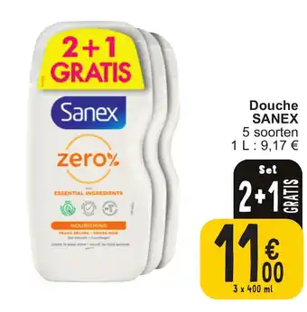 Sanex Douche 3 x 400ml