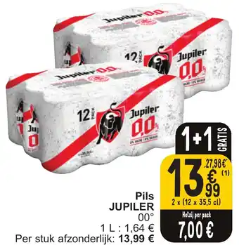 Cora Jupiler Pils 2 x (12 x 35.5cl) aanbieding
