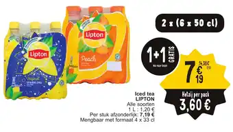 Cora Lipton Iced tea aanbieding
