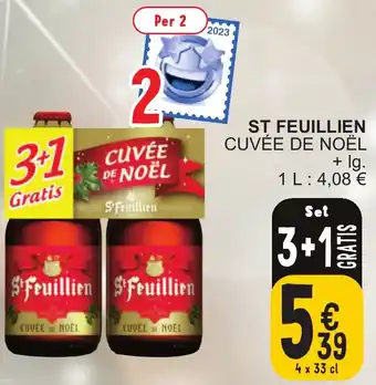 Cora ST FEUILLIEN CUVÉE DE NOËL 4 x 33cl aanbieding