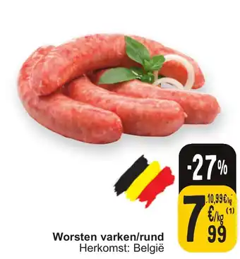 Cora Worsten varken/rund aanbieding