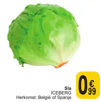 Cora Sla ICEBERG aanbieding