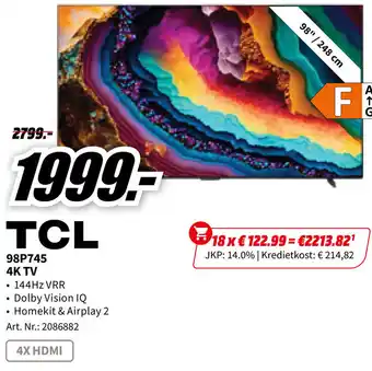 TCL 98P745 4K TV