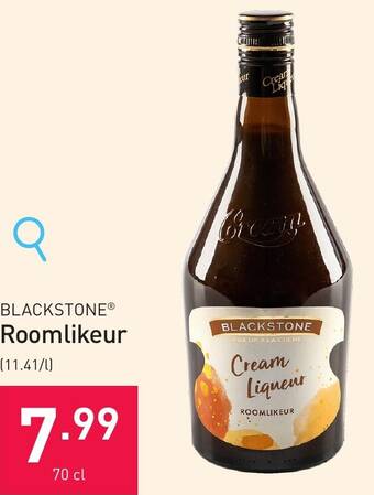ALDI BLACKSTONE Roomlikeur 70cl aanbieding