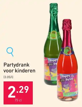 ALDI Partydrank voor kinderen 75 cl aanbieding