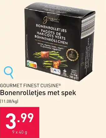 GOURMET FINEST CUISINE Bonenrolletjes met spek 9 x 40g