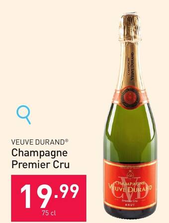 ALDI VEUVE DURAND Champagne Premier Cru 75 cl aanbieding