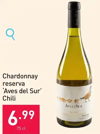Chardonnay reserva 'Aves del Sur' Chili 75 cl
