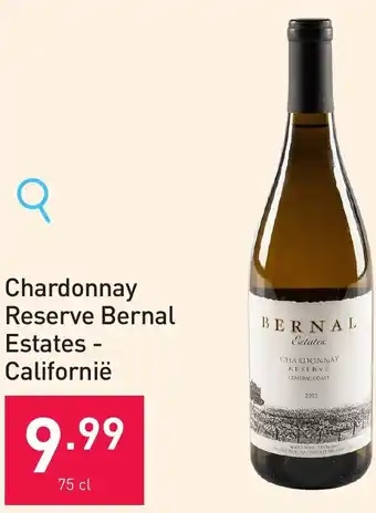 ALDI Chardonnay Reserve Bernal Estates - Californië 75 cl aanbieding
