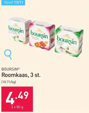 BOURSIN Roomkaas, 3 x 80g