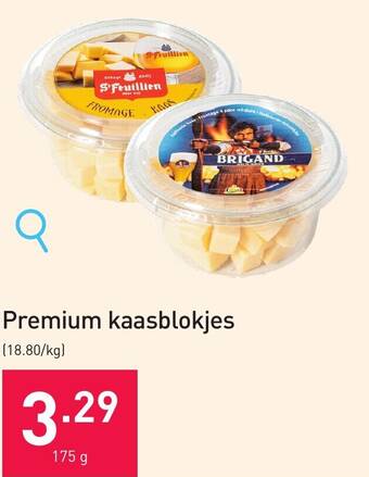ALDI Premium kaasblokjes 175g aanbieding