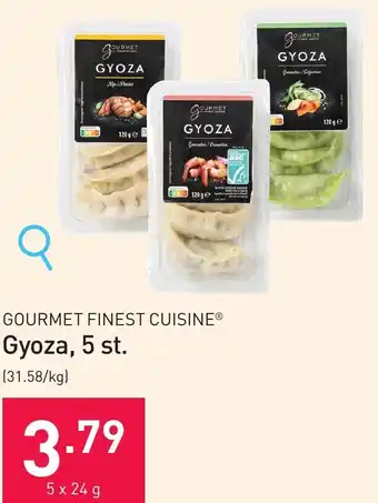 ALDI GOURMET FINEST CUISINE Gyoza, 5 x 24g aanbieding