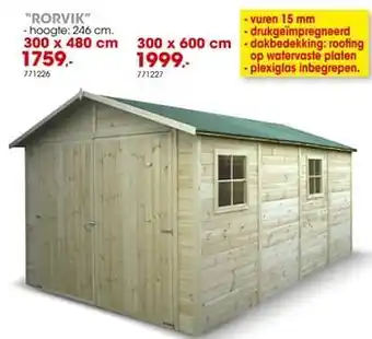 Hubo Garage rorvik aanbieding