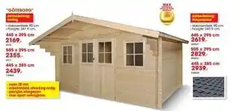 Hubo Houten tuinhuizen göteborg aanbieding