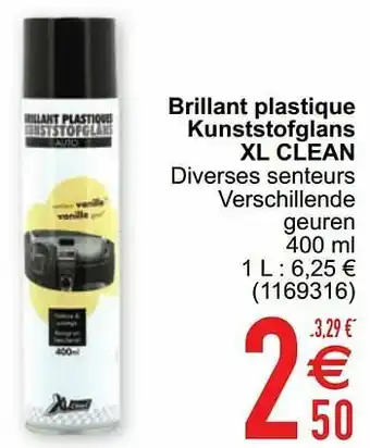 Brillant plastique kunststofglans xl clean
