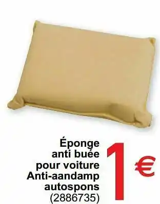 Éponge anti buée pour voiture anti-aandamp autospons