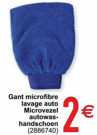 Gant microfibre lavage auto microvezel autowashandschoen