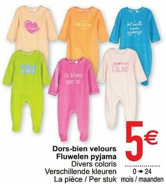 Cora Dors-bien velours fluwelen pyjama aanbieding